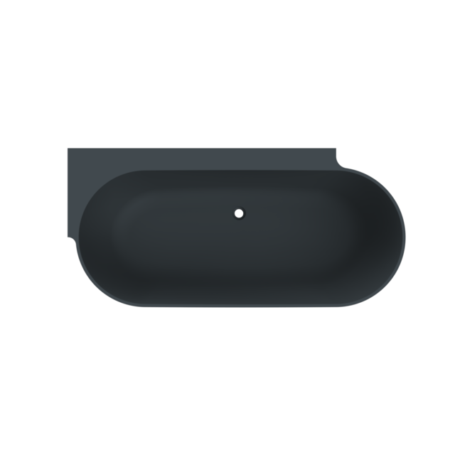 Arcqua - Havana back to wall ligbad 170x80 mat antraciet