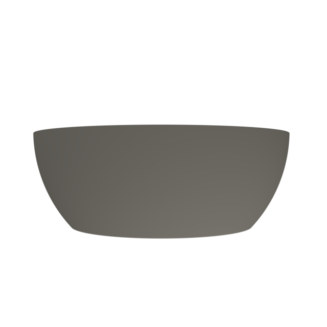 Arcqua - Cusco vrijstaand ligbad rond 153 mat quartz grijs