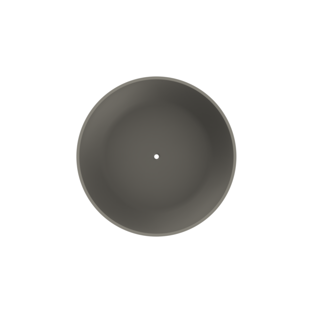 Arcqua - Cusco vrijstaand ligbad rond 153 mat quartz grijs