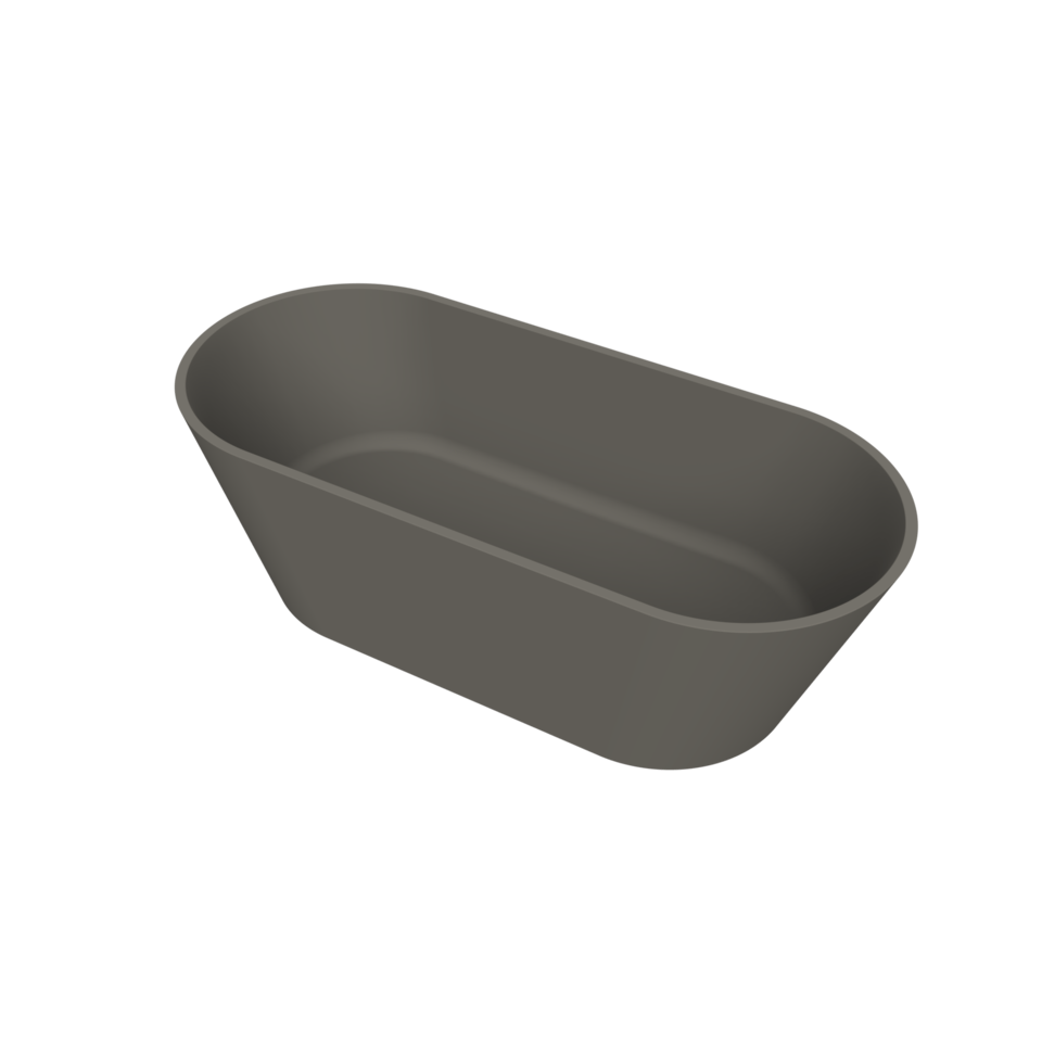 Arcqua - Pinto vrijstaand ligbad 180x80 mat quartz grijs