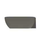 Arcqua - Havana back to wall ligbad 170x80 mat quartz grijs links