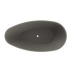 Arcqua - Lima vrijstaand ligbad 170x86x54 mat quartz grijs