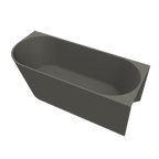 Arcqua - Pinto back to wall ligbad 160x70 mat quartz grijs rechts