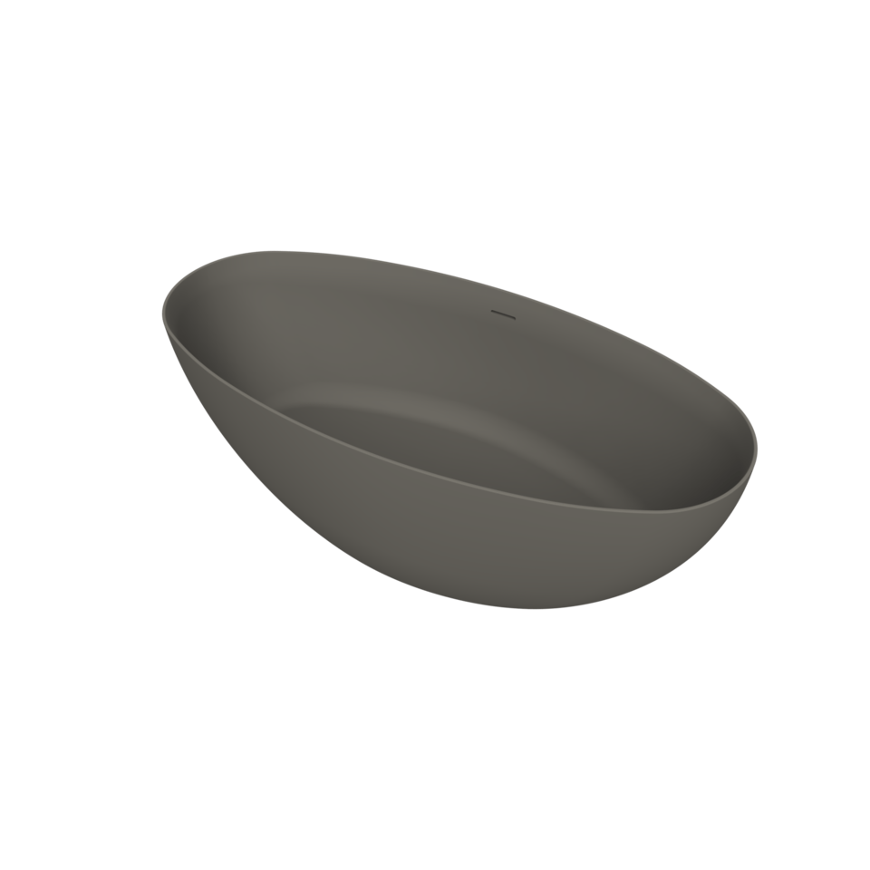Arcqua - Havana back to wall ligbad 170x80 mat quartz grijs rechts