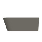 Arcqua - Pinto back to wall ligbad 180x80 mat quartz grijs rechts