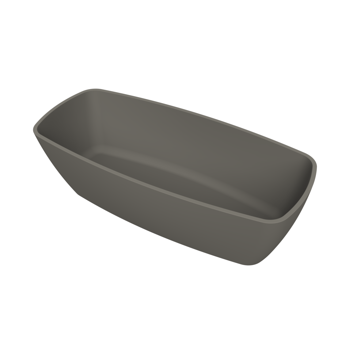 Arcqua - Cali vrijstaand ligbad 174x78x55 mat quartz grijs