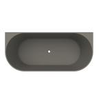 Arcqua - Pinto back to wall ligbad 160x70 mat quartz grijs