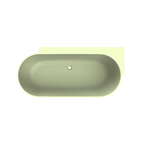 Arcqua - Havana back to wall ligbad 170x80 mat pastel groen links