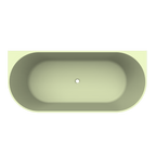 Arcqua - Pinto back to wall ligbad 170x73 mat pastel groen