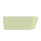 Arcqua - Pinto back to wall ligbad 180x80 mat pastel groen links