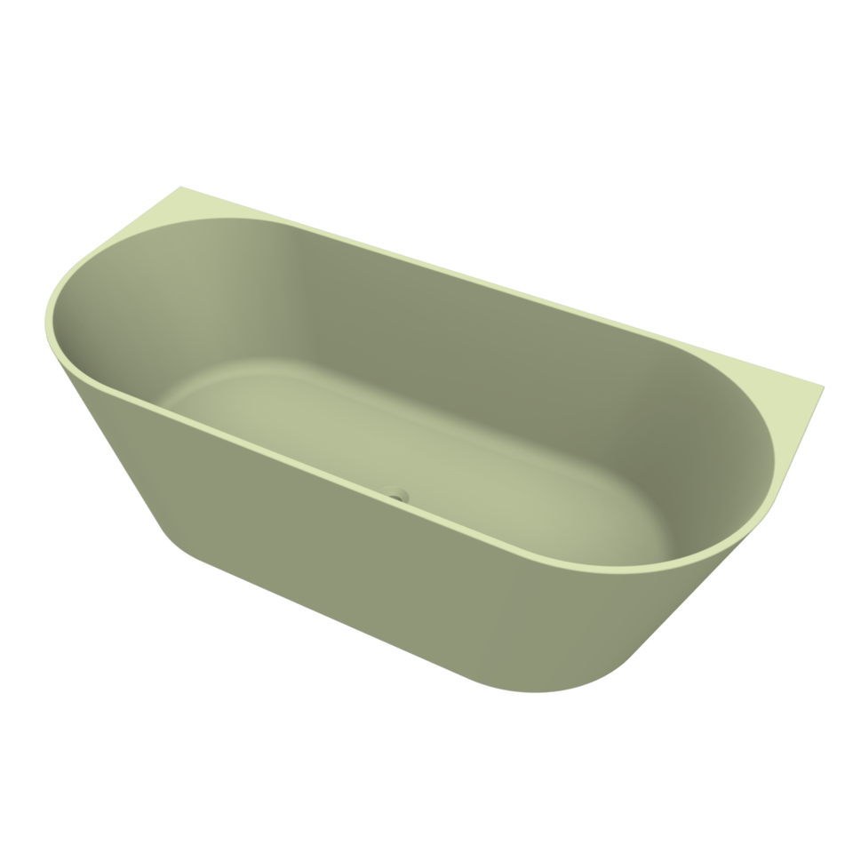 Arcqua - Pinto back to wall ligbad 180x80 mat pastel groen