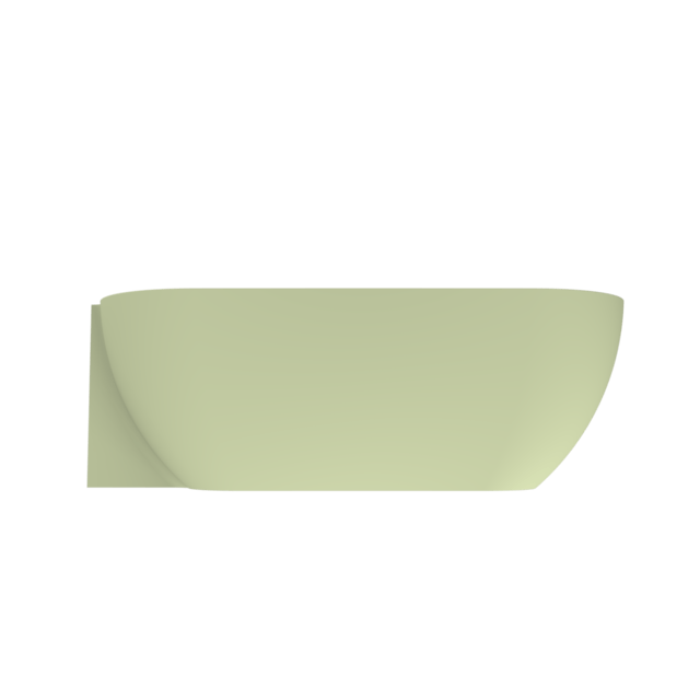 Arcqua - Havana back to wall ligbad 170x80 mat pastel groen