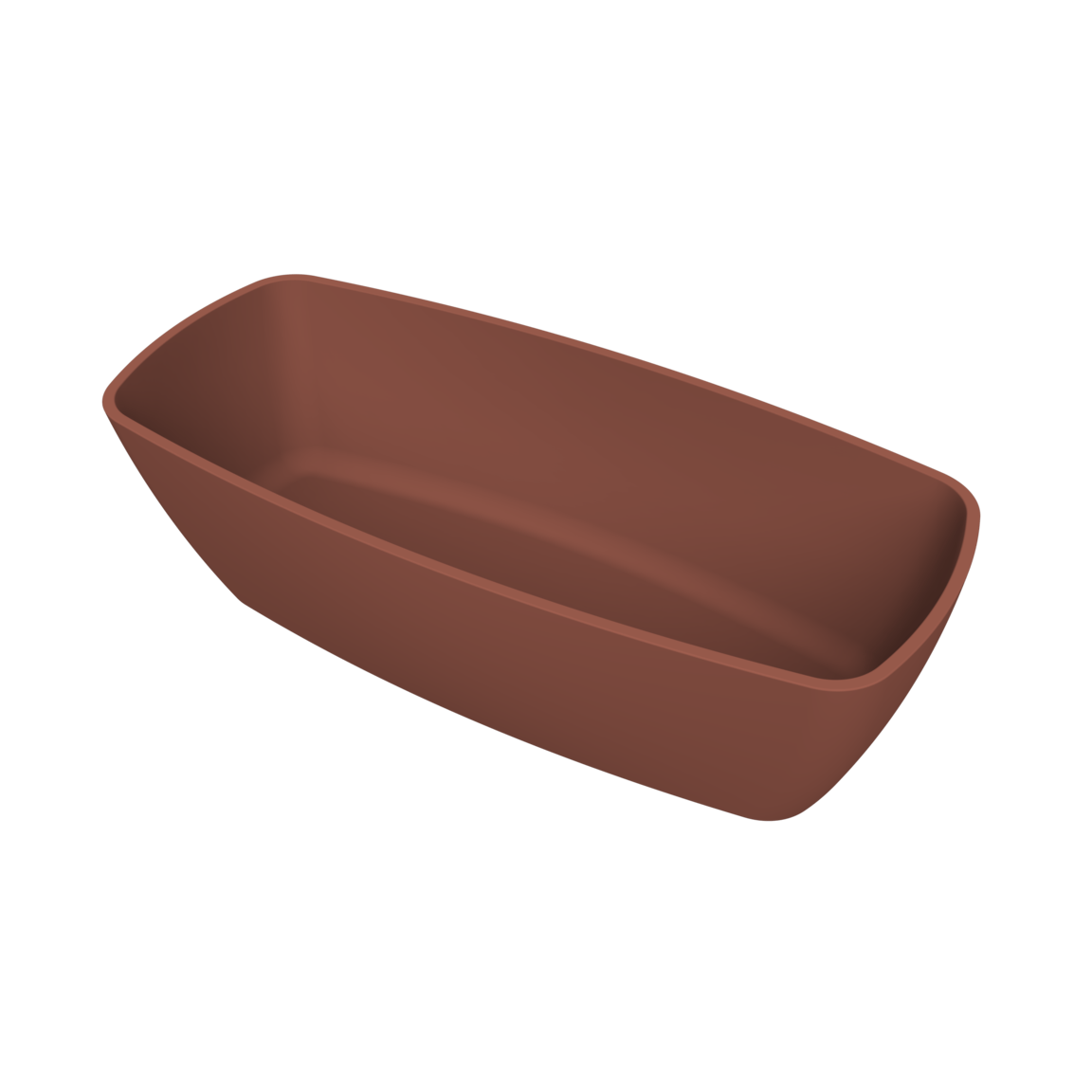 Arcqua - Cali vrijstaand ligbad 174x78x55 mat terracotta