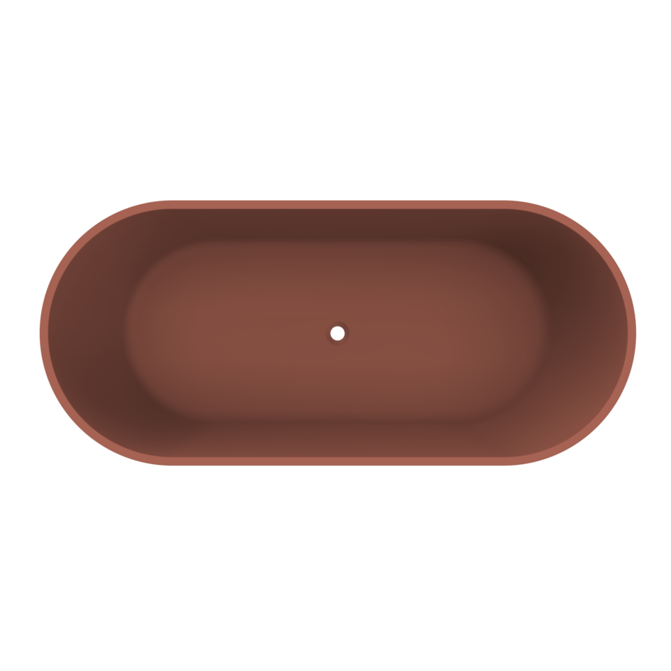 Arcqua - Pinto vrijstaand ligbad 170x73 mat terracotta