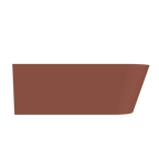Arcqua - Pinto back to wall ligbad 180x80 mat terracotta links
