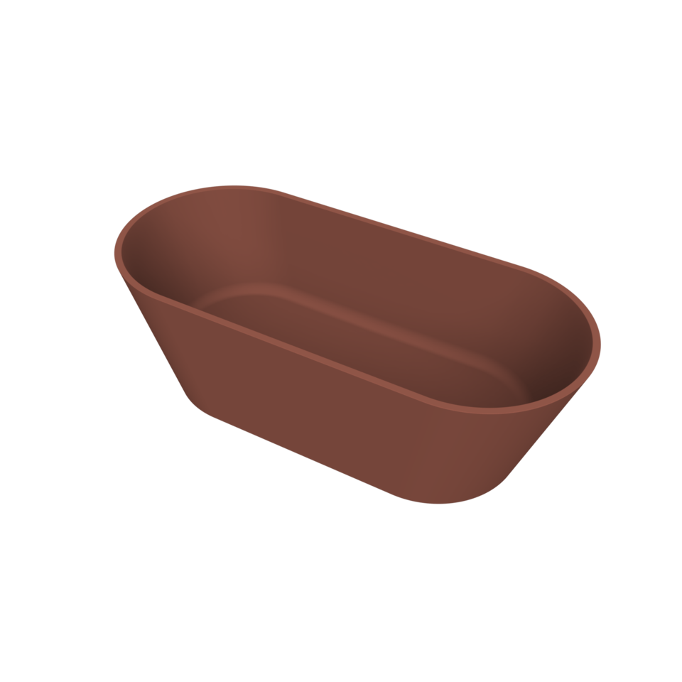 Arcqua - Pinto vrijstaand ligbad 160x70 mat terracotta