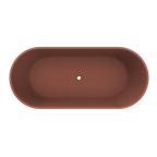Arcqua - Pinto vrijstaand ligbad 160x70 mat terracotta