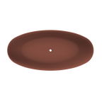 Arcqua - Havana back to wall ligbad 170x80 mat terracotta rechts