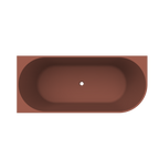 Arcqua - Pinto back to wall ligbad 170x73 mat terracotta links