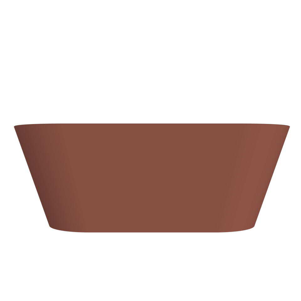 Arcqua - Pinto back to wall ligbad 170x73 mat terracotta