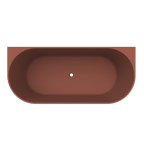 Arcqua - Pinto back to wall ligbad 160x70 mat terracotta