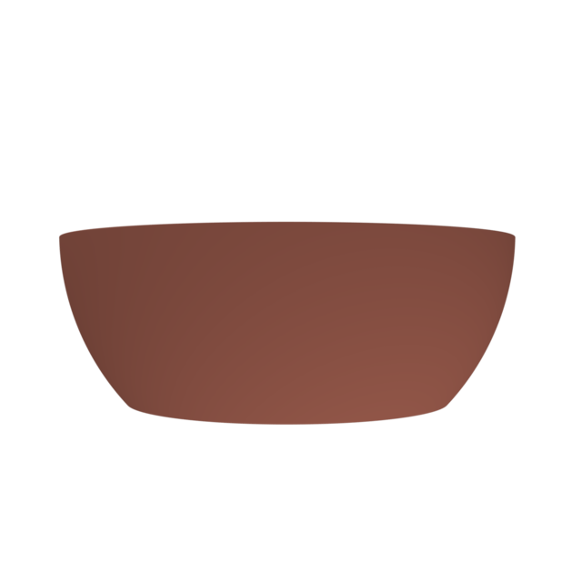Arcqua - Cusco vrijstaand ligbad rond 153 mat terracotta