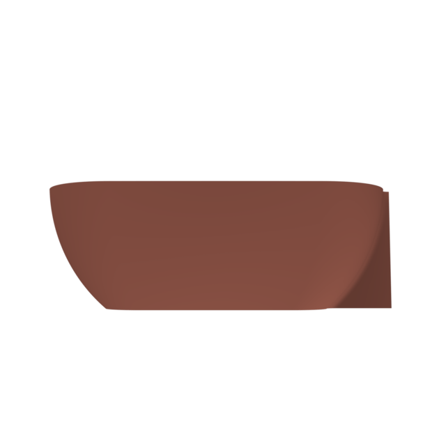 Arcqua - Havana back to wall ligbad 170x80 mat terracotta links