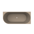 Arcqua - Pinto back to wall ligbad 170x73 mat truffel rechts
