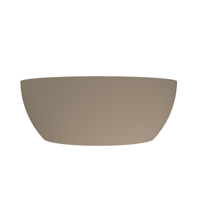 Arcqua - Cusco vrijstaand ligbad rond 153 mat truffel