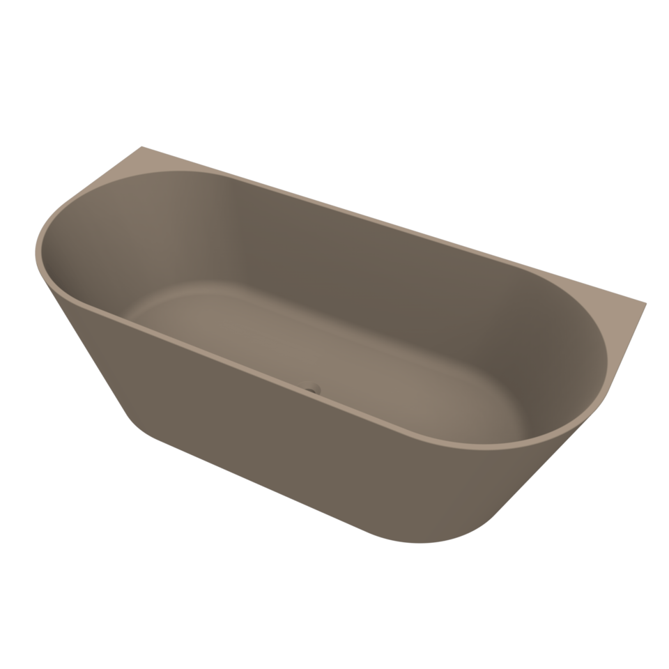Arcqua - Pinto back to wall ligbad 160x70 mat truffel