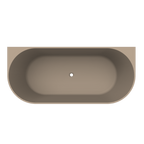 Arcqua - Pinto back to wall ligbad 160x70 mat truffel