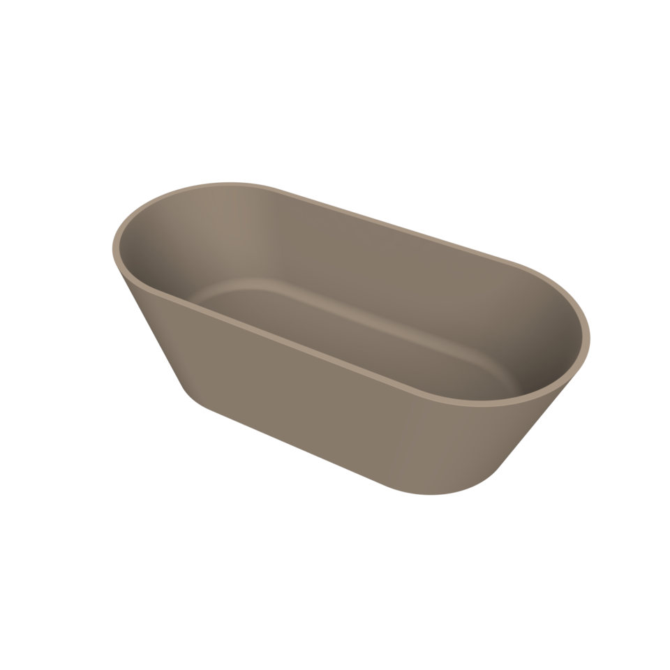 Arcqua - Pinto vrijstaand ligbad 160x70 mat truffel