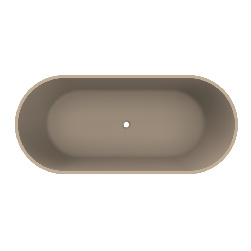Arcqua - Pinto vrijstaand ligbad 170x73 mat truffel