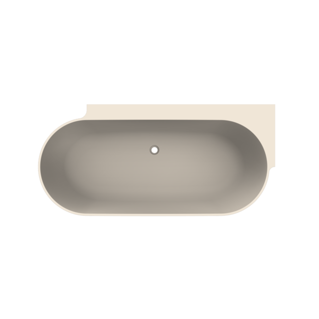 Arcqua - Havana back to wall ligbad 170x80 mat klei links