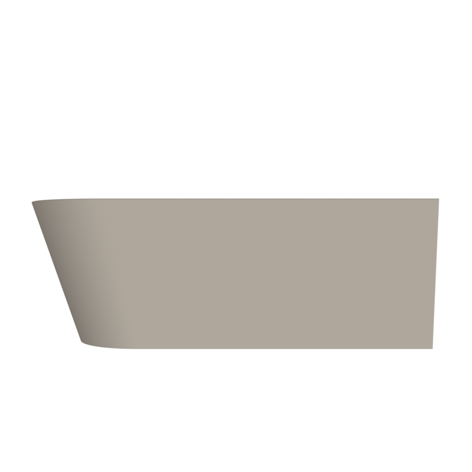 Arcqua - Pinto back to wall ligbad 180x80 mat klei rechts