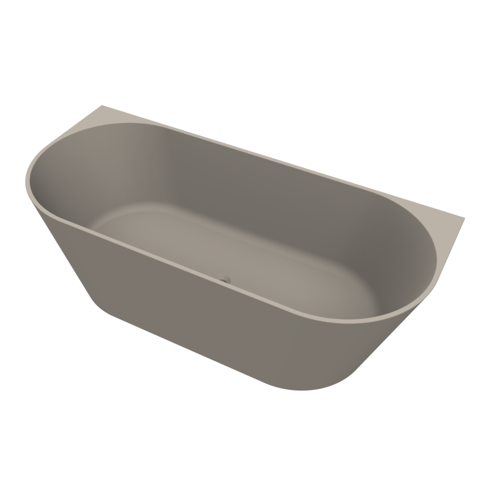 Arcqua - Pinto back to wall ligbad 170x73 mat klei