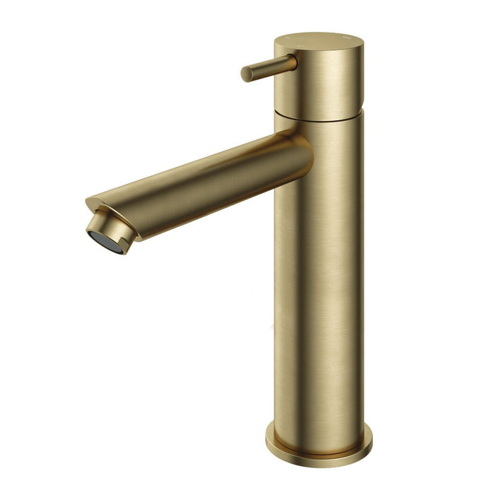 Hotbath Cobber CB003MS wastafelkraan medium - Geborsteld Messing