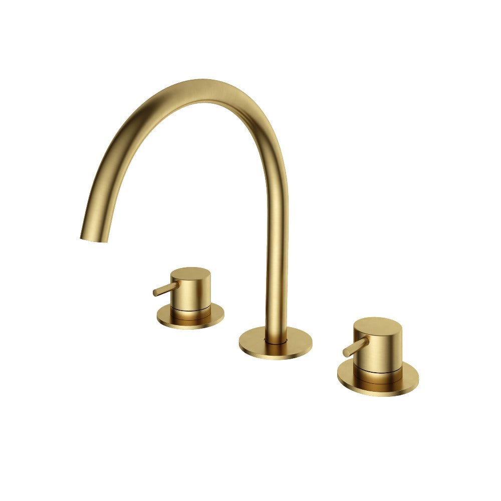 Hotbath Cobber CB033 wastafelkraan - Geborsteld Messing PVD