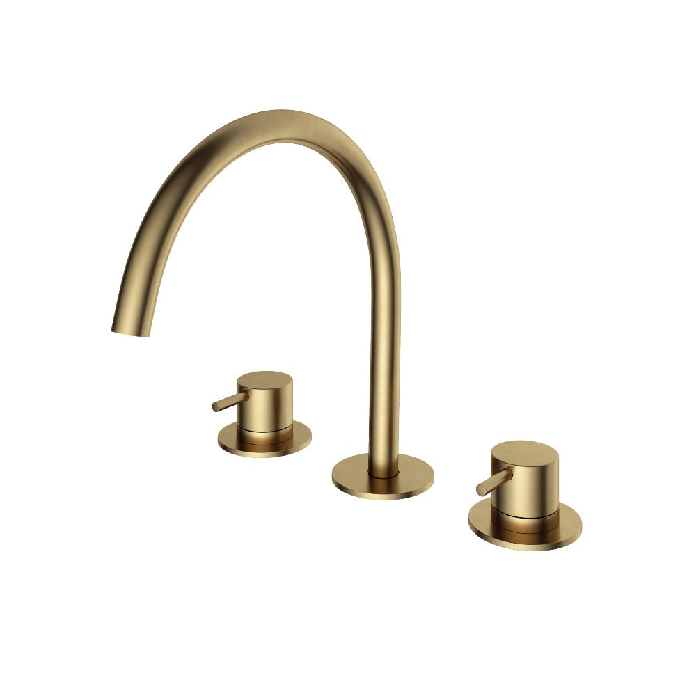 Hotbath Cobber CB033 wastafelkraan - Geborsteld Messing