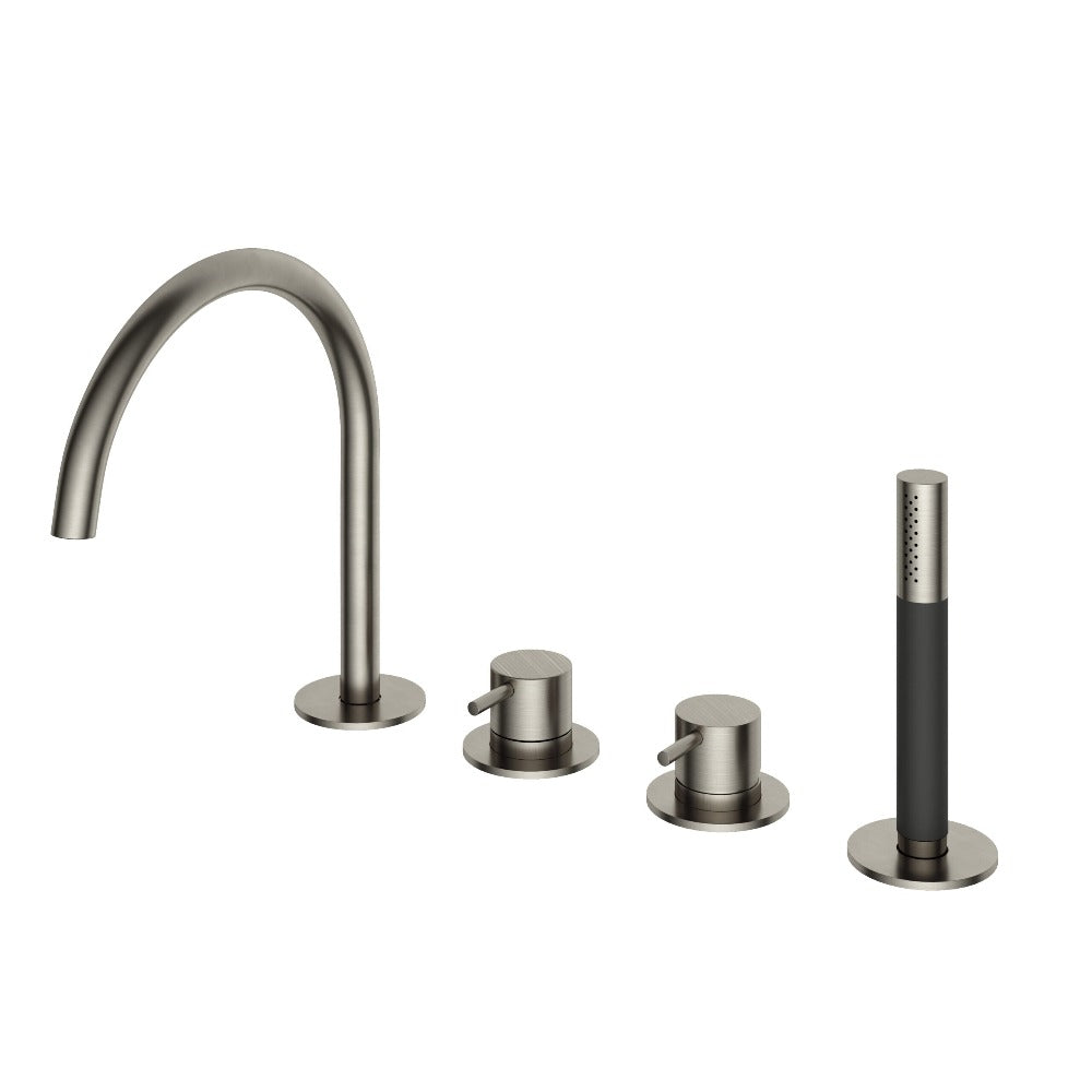 Hotbath Cobber CB173 4-gats badrandcombinatie - Geborsteld Nikkel