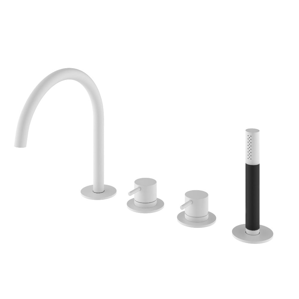 Hotbath Cobber CB073 4-gats badrandcombinatie - Mat Wit
