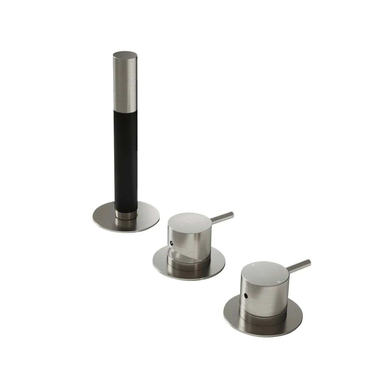 Hotbath Cobber CB175 3-gats badrandcombinatie - Geborsteld Nikkel