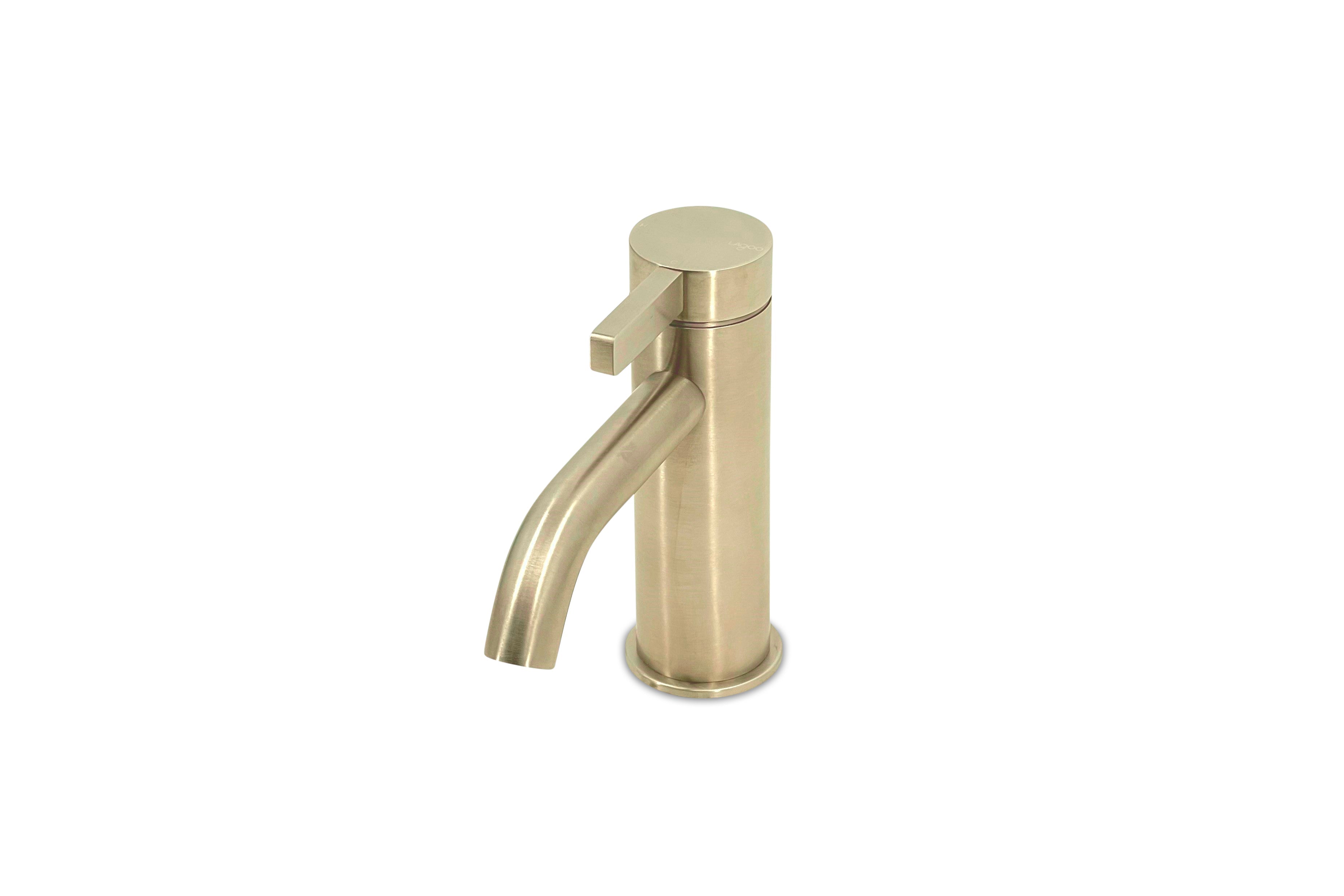 Lagoo - Como - Wastafelmengkraan (regular)  - Geborsteld Champagne PVD - CM1100PG
