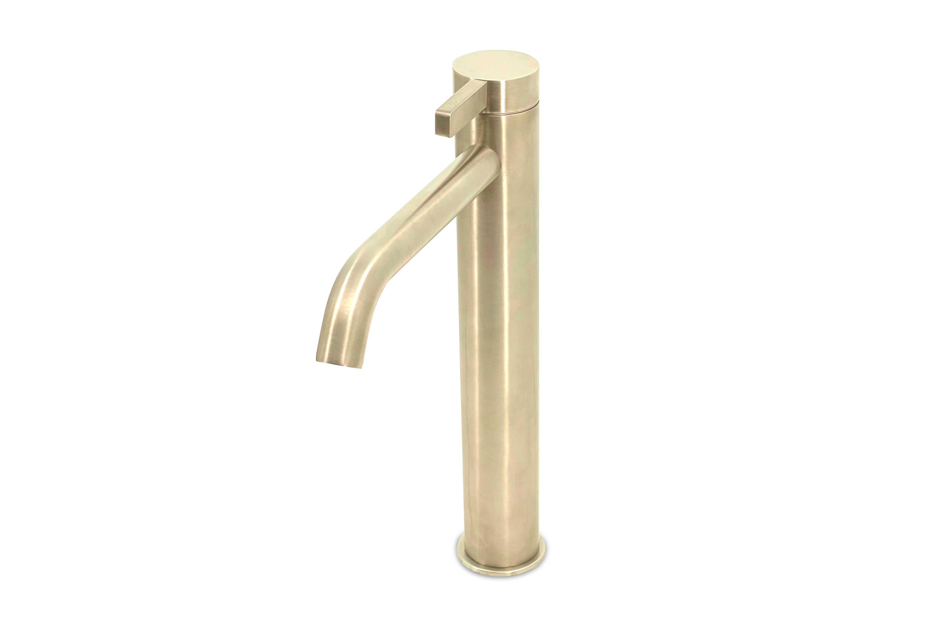 Lagoo - Como - Wastafelmengkraan (high)  - Geborsteld Champagne PVD - CM1104PG