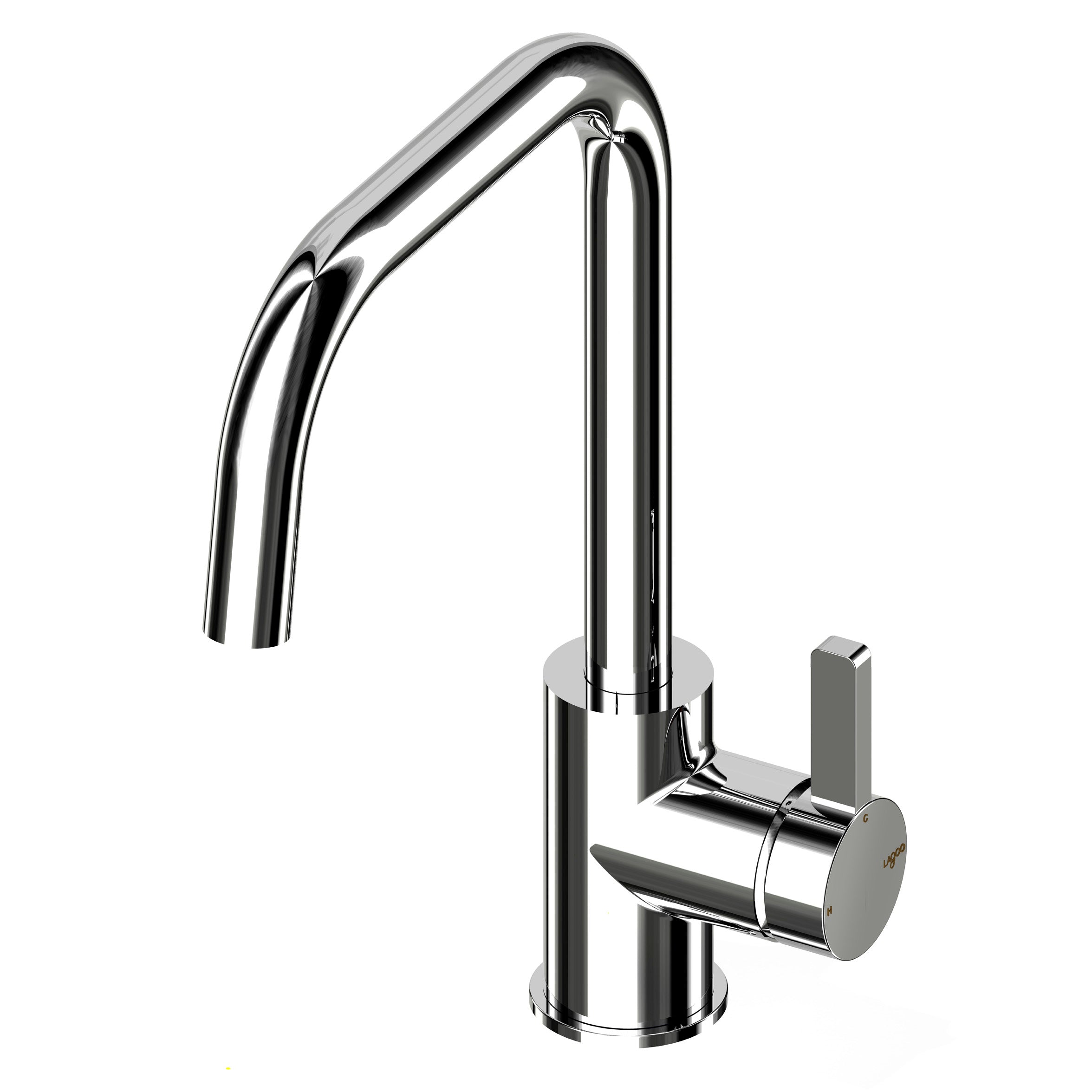 Lagoo - Como - Wastafelmengkraan met hoge draaibare uitloop - Chroom - CM1110CH