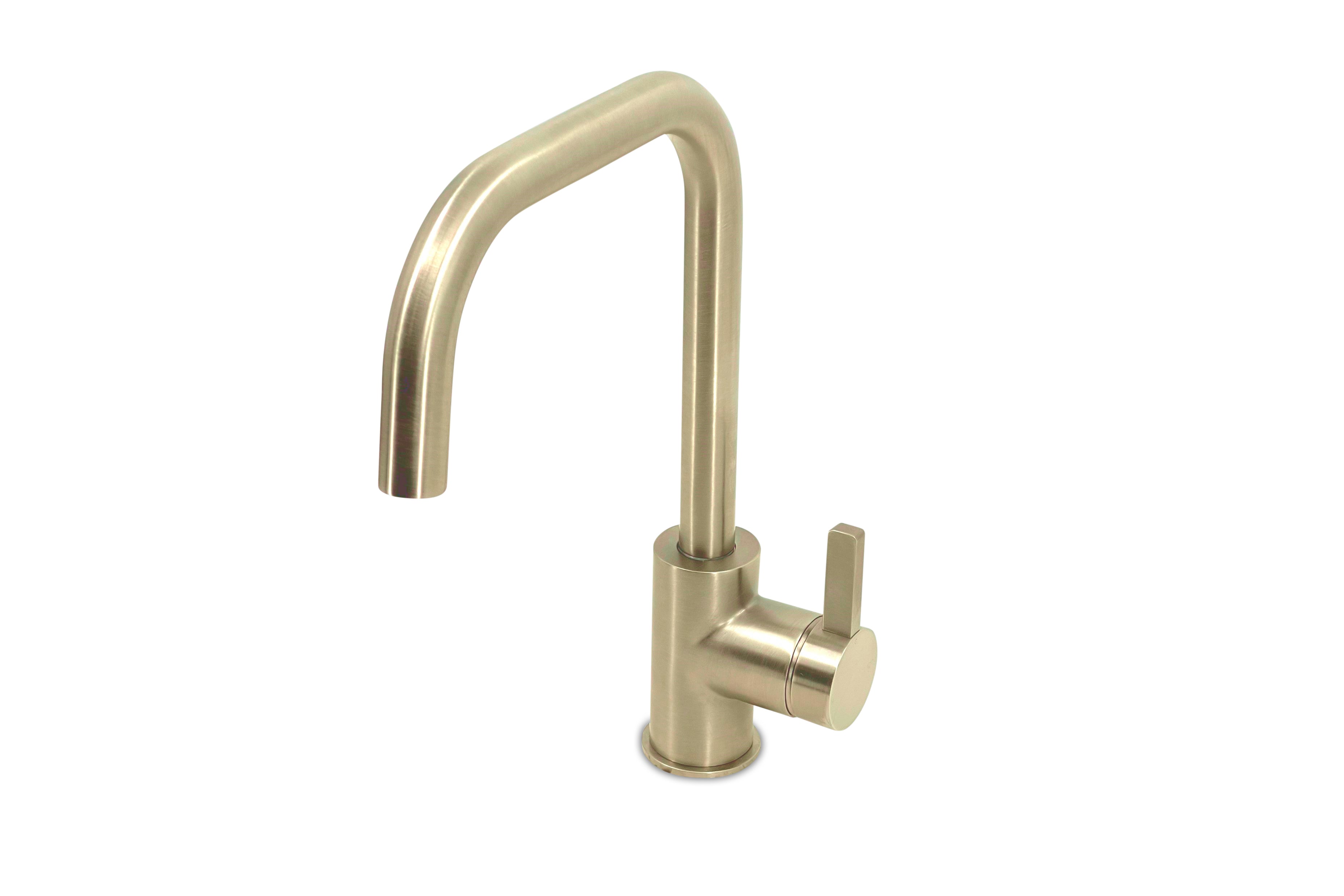 Lagoo - Como - Wastafelmengkraan met hoge draaibare uitloop - Geborsteld Champagne PVD - CM1110PG