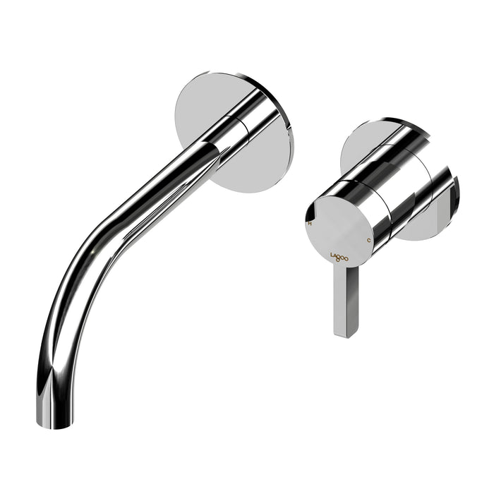 Lagoo - Como - Inbouw wastafelmengkraan (afbouwdeel) met uitloop (19 cm)  - Chroom - CM1200-19CH