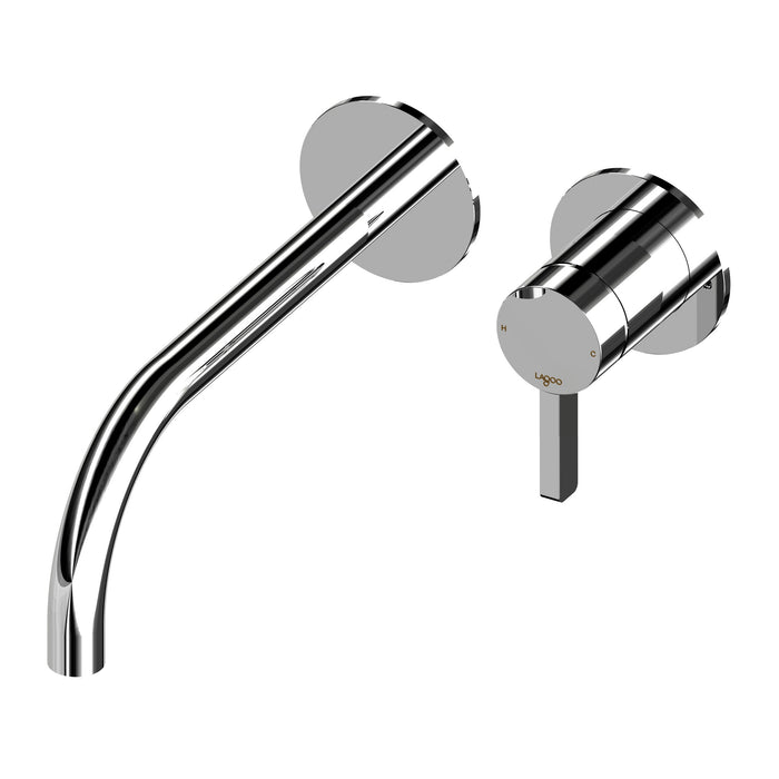 Lagoo - Como - Inbouw wastafelmengkraan (afbouwdeel) met uitloop  (22 cm)  - Chroom - CM1200-22CH