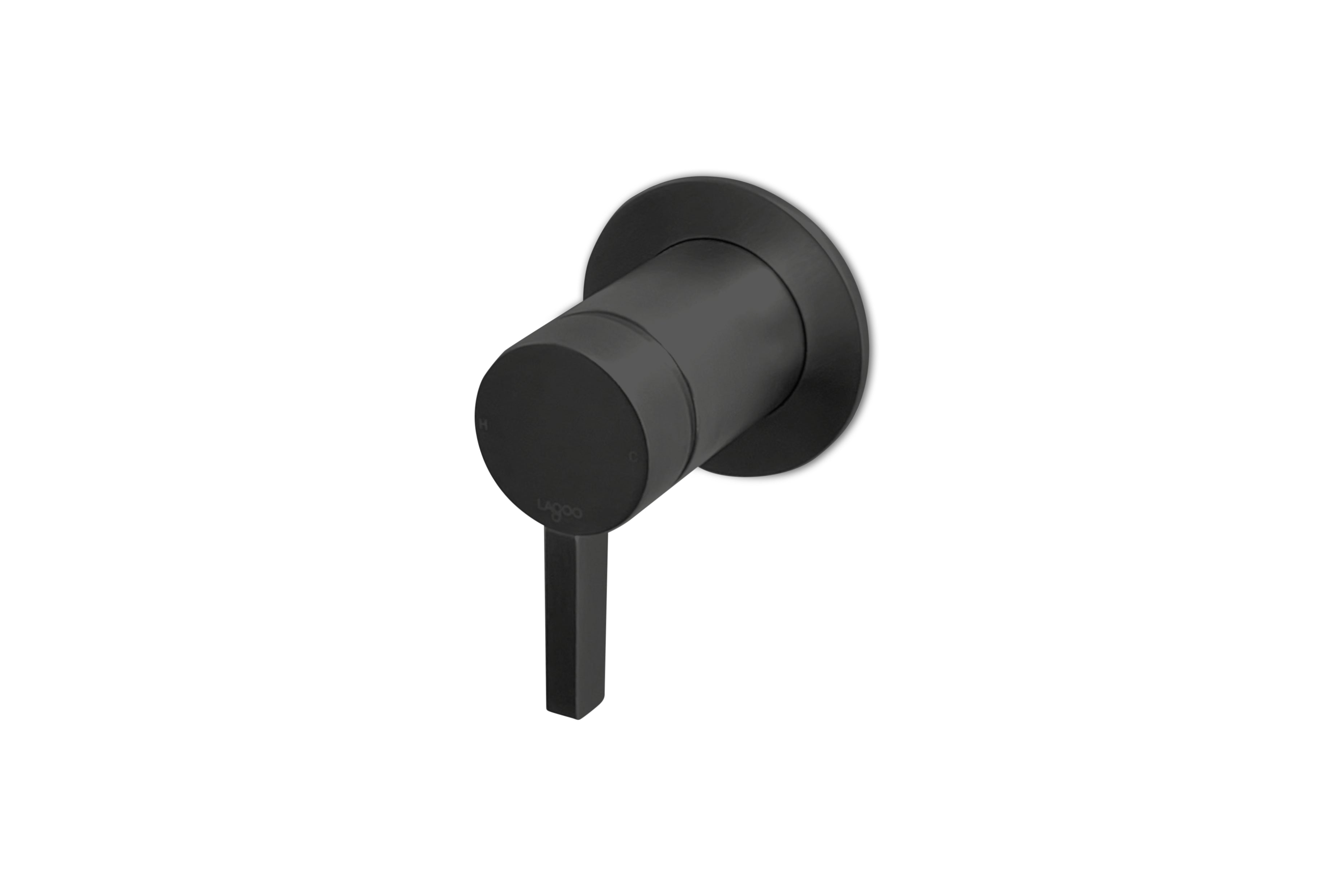 Lagoo - Como - Inbouw douche-/badmengkraan (afbouwdeel)  - Mat Zwart - CM2210MB