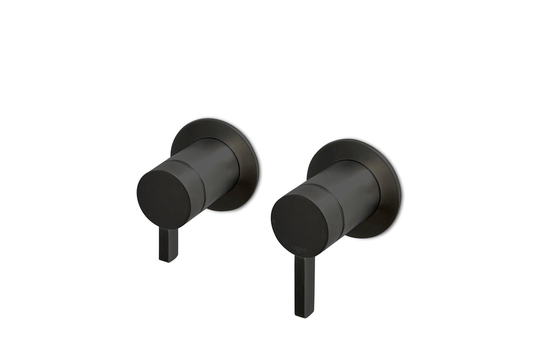 Lagoo - Como - Inbouw douche-/badmengkraan (afbouwdeel) met 2-weg omstel - Mat Zwart - CM2230MB
